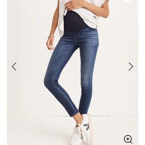 Madewell Maternity over the belly skinny jeans